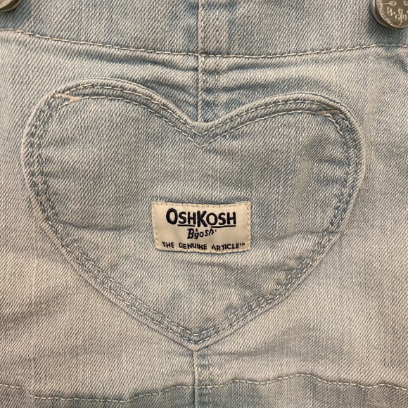 OshKosh Overall Shorts with Rainbow Straps, Sz 2T - Picture 2 of 6